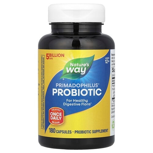 Nature S Way Primadophilus Probiotic Ages 12 5 Billion Cfu 180 Capsules product image