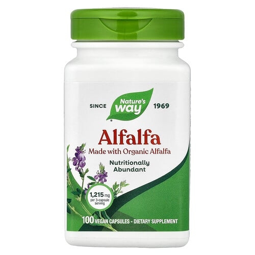 Nature S Way Alfalfa 100 Vegan Capsules 405 Mg Per Capsule product image