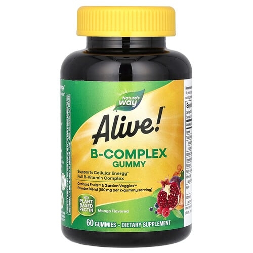 Nature S Way Alive B Complex Gummy Mango 60 Gummies product image