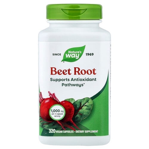Nature S Way Beet Root 320 Vegan Capsules 500 Mg Per Capsule product image