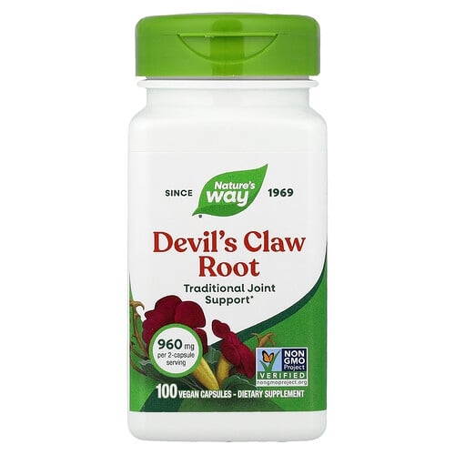 Nature S Way Devil S Claw Root 100 Vegan Capsules 480 Mg Per Capsule product image