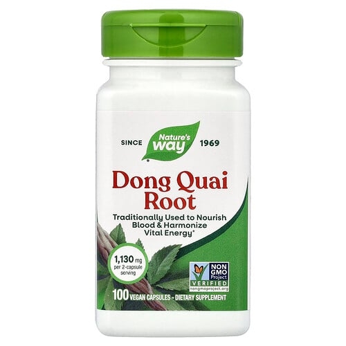 Nature S Way Dong Quai Root 100 Vegan Capsules 565 Mg Per Capsule product image