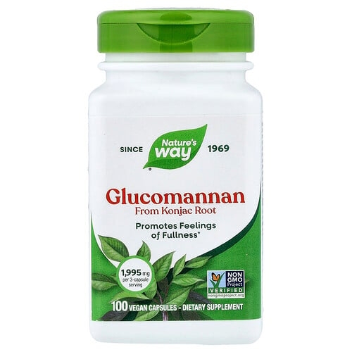 Nature S Way Glucomannan From Konjac Root 100 Vegan Capsules 665 Mg Per Capsule product image