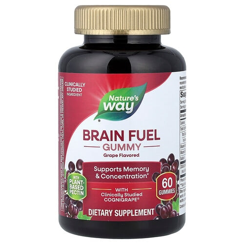 Nature S Way Brain Fuel Gummy Grape 60 Gummies product image