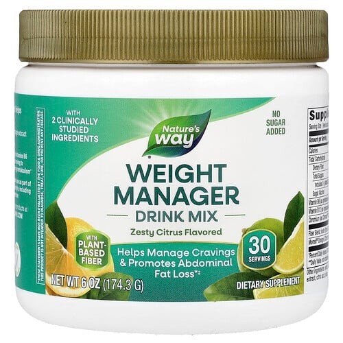Nature S Way Weight Manager Drink Mix Zesty Citrus 6 Oz 174 3 G product image