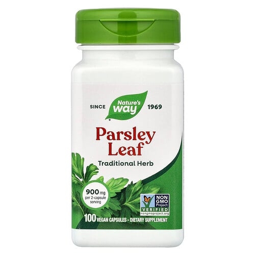 Nature S Way Parsley Leaf 100 Vegan Capsules 450 Mg Per Capsule product image