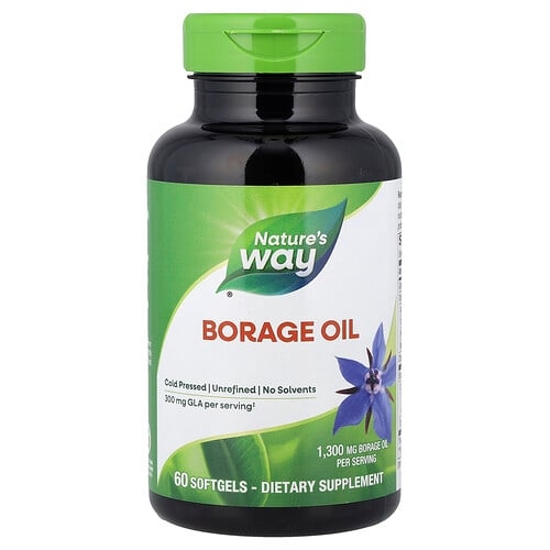 Nature S Way Borage Oil 1 300 Mg 60 Softgels product image