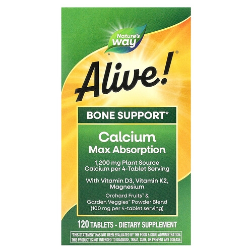 Nature S Way Alive Calcium Max Absorption 120 Tablets product image