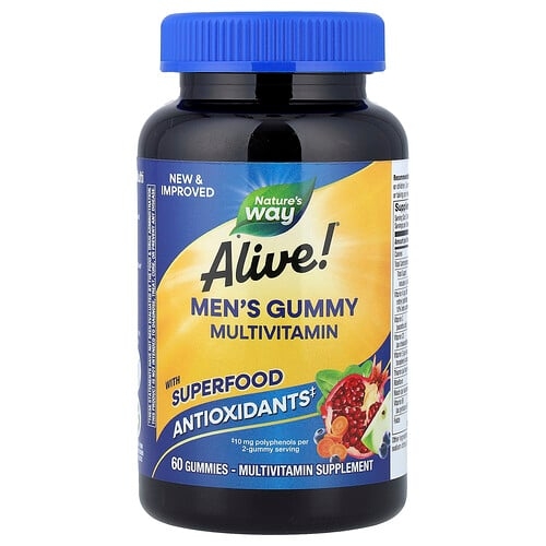Nature S Way Alive Men S Gummy Multivitamin Fruit 60 Gummies product image