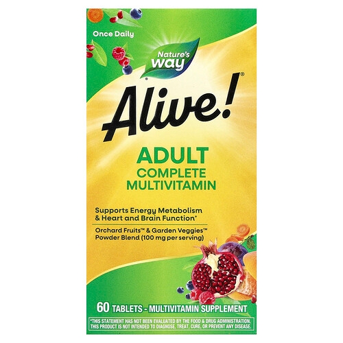 Nature S Way Alive Adult Complete Multivitamin 60 Tablets product image