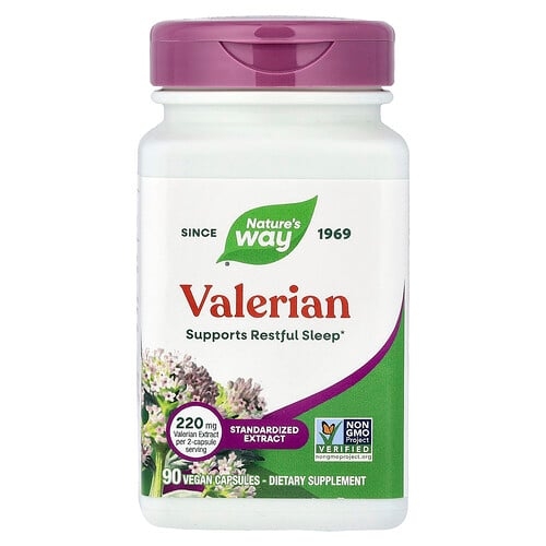 Nature S Way Valerian 90 Vegan Capsules product image