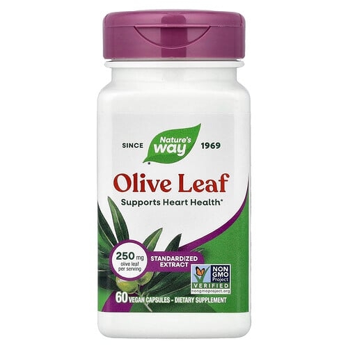 Nature S Way Olive Leaf 250 Mg 60 Vegan Capsules product image