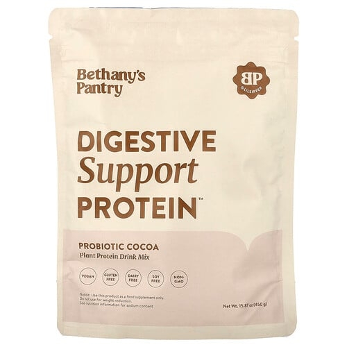 Nuzest Bethany S Pantry Digestive Support Protein Probiotic Cocoa 15 87 Oz 450 G product image