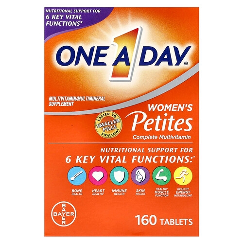 One A Day Women S Petites Complete Multivitamin 160 Tablets product image