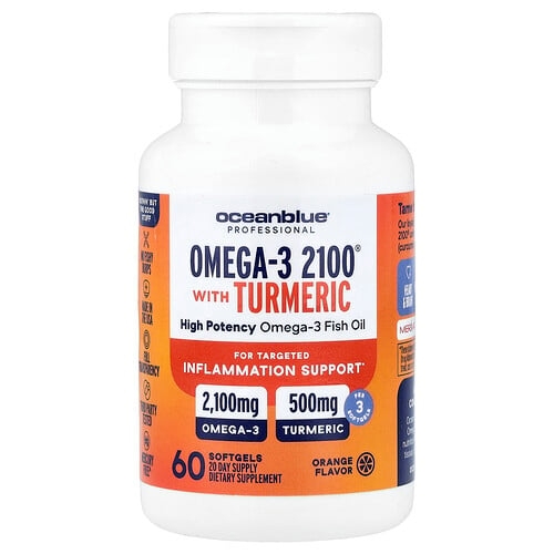 Oceanblue Professional Omega 3 2100 With Turmeric Orange 60 Softgels product image