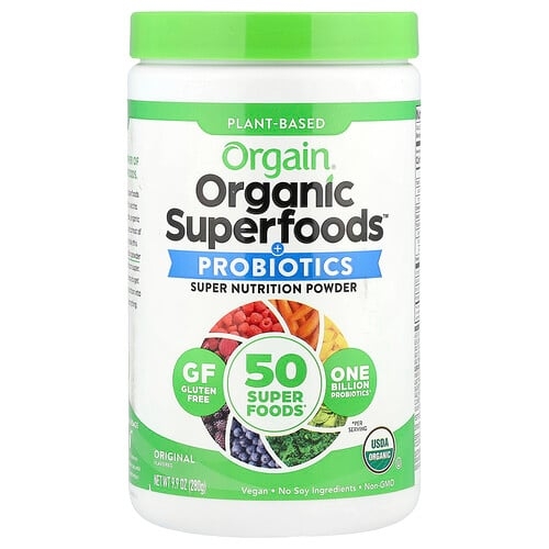 Orgain Organic Superfoods Probiotics Original 9 9 Oz 280 G product image