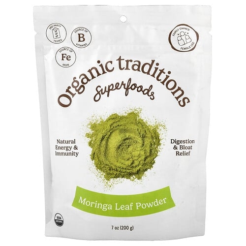 Organic Traditions Superfoods Moringa Leaf Powder 7 Oz 200 G product image