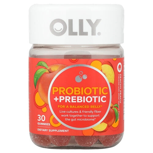Olly Probiotic Prebiotic Peachy Peach 30 Gummies product image