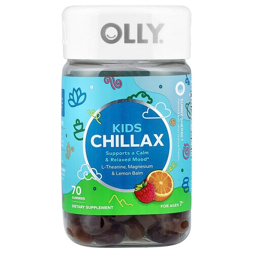 Olly Kids Chillax Gummies For Ages 7 Sunny Sherbet 70 Gummies product image