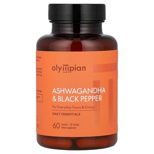 Olympian Labs Ashwagandha Black Pepper 60 Capsules product image