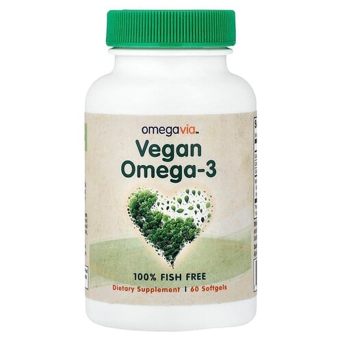Omegavia Vegan Omega 3 60 Softgels product image