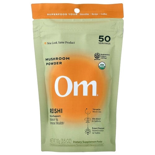 Om Mushrooms Mushroom Powder Reishi 3 5 Oz 100 G product image