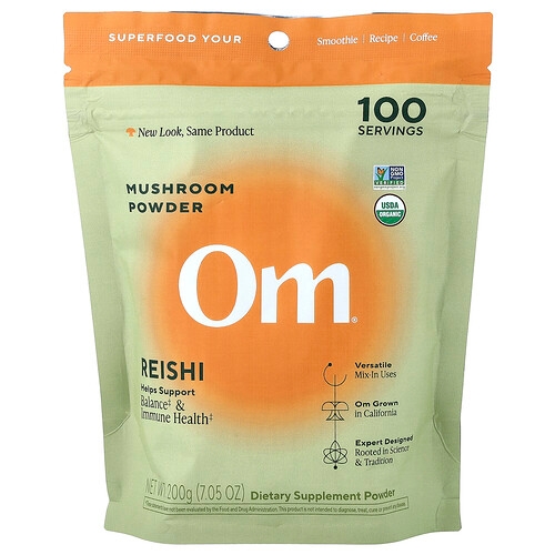 Om Mushrooms Mushroom Powder Reishi 7 05 Oz 200 G product image