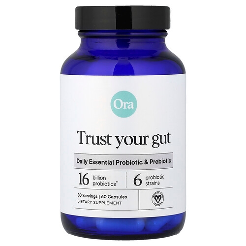 Ora Trust Your Gut Daily Essential Probiotic Prebiotic 60 Capsules product image