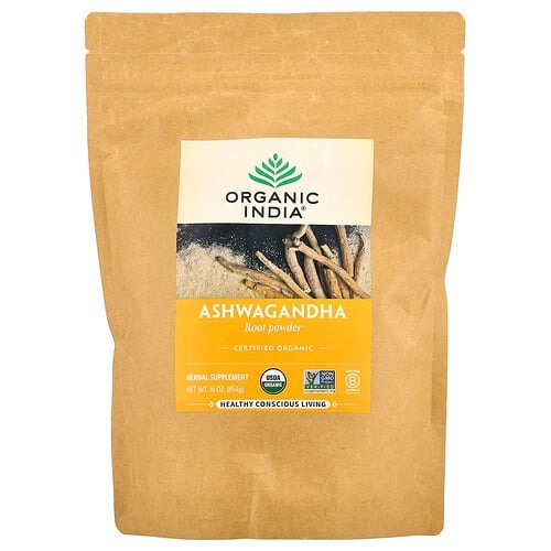 Organic India Ashwagandha Root Powder 16 Oz 454 G product image