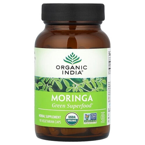 Organic India Moringa 90 Vegetarian Caps 350 Mg Per Capsule product image