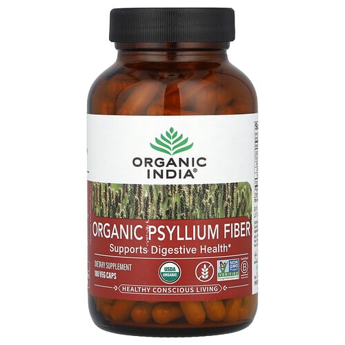 Organic India Organic Psyllium Fiber 180 Veg Caps 0 52 G Per Capsule product image