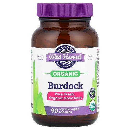 Oregon S Wild Harvest Organic Burdock 90 Organic Vegan Capsules 450 Mg Per Capsule product image