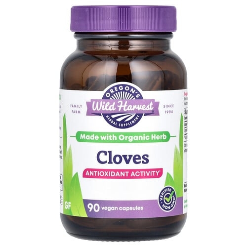 Oregon S Wild Harvest Cloves 90 Vegan Capsules 500 Mg Per Capsule product image