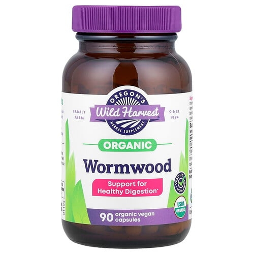 Oregon S Wild Harvest Organic Wormwood 90 Organic Vegan Capsules 260 Mg Per Capsule product image