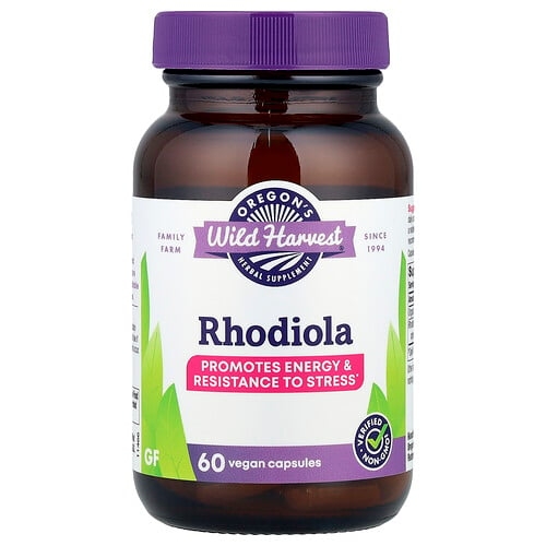 Oregon S Wild Harvest Rhodiola 60 Vegan Capsules product image