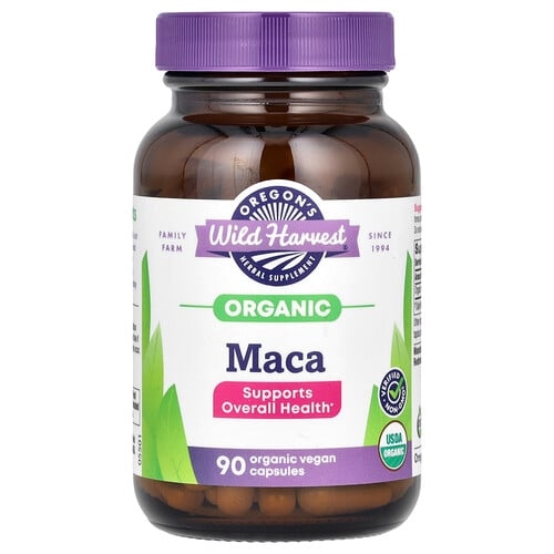 Oregon S Wild Harvest Organic Maca 90 Organic Vegan Capsules 615 Mg Per Capsule product image