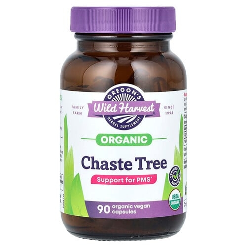 Oregon S Wild Harvest Organic Chaste Tree 90 Vegan Capsules 440 Mg Per Capsule product image