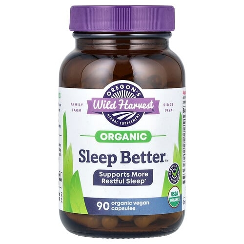 Oregon S Wild Harvest Organic Sleep Better 90 Vegan Capsules product image