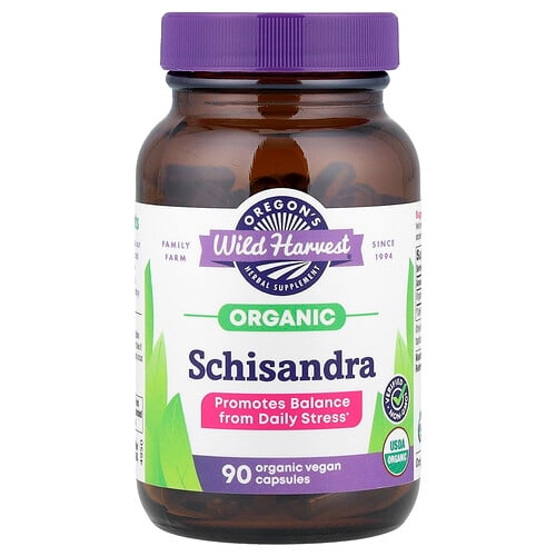 Oregon S Wild Harvest Organic Schisandra 90 Organic Vegan Capsules 475 Mg Per Capsule product image