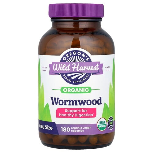 Oregon S Wild Harvest Organic Wormwood 180 Organic Vegan Capsules 260 Mg Per Capsule product image