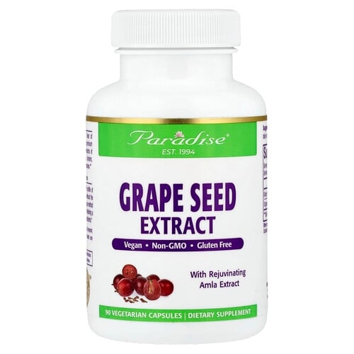 Paradise Herbs Grape Seed Extract 90 Vegetarian Capsules product image