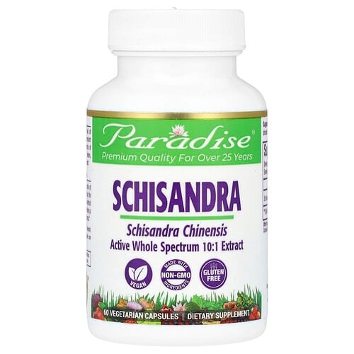 Paradise Herbs Schisandra 60 Vegetarian Capsules 250 Mg Per Capsule product image
