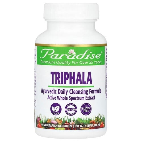 Paradise Herbs Triphala 60 Vegetarian Capsules product image