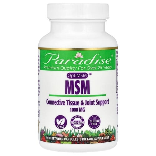 Paradise Herbs Msm 1 000 Mg 90 Vegetarian Capsules product image
