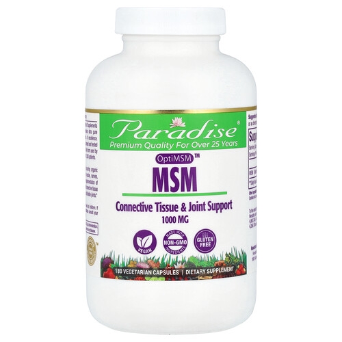 Paradise Herbs Optimsm Msm 1 000 Mg 180 Vegetarian Capsules product image
