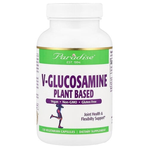 Paradise Herbs V Glucosamine Plant Based 120 Vegetarian Capsules 750 Mg Per Capsule product image