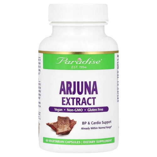 Paradise Herbs Arjuna Extract 60 Vegetarian Capsules 250 Mg Per Capsule product image