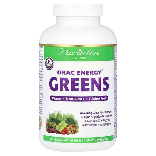 Paradise Herbs Orac Energy Greens 120 Vegetarian Capsules product image