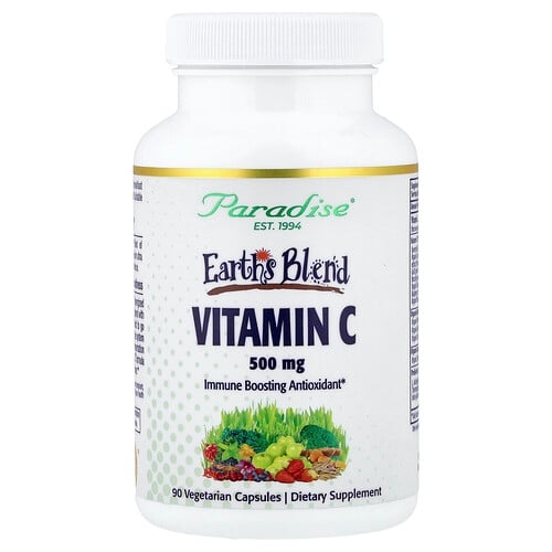 Paradise Herbs Earth S Blend Vitamin C 90 Vegetarian Capsules product image