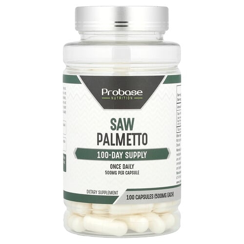 Probase Nutrition Saw Palmetto 500 Mg 100 Capsules product image